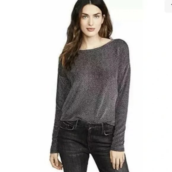 Paige Celeste Keyhole-Back Metallic Knit Top - Picture 3 of 16